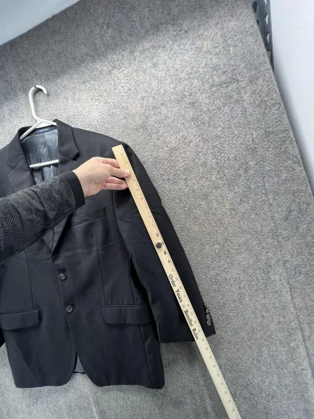 Ralph Ralph Lauren Blazer Mens 40S Black Wool Suit Jacket Short Dress Dillard's